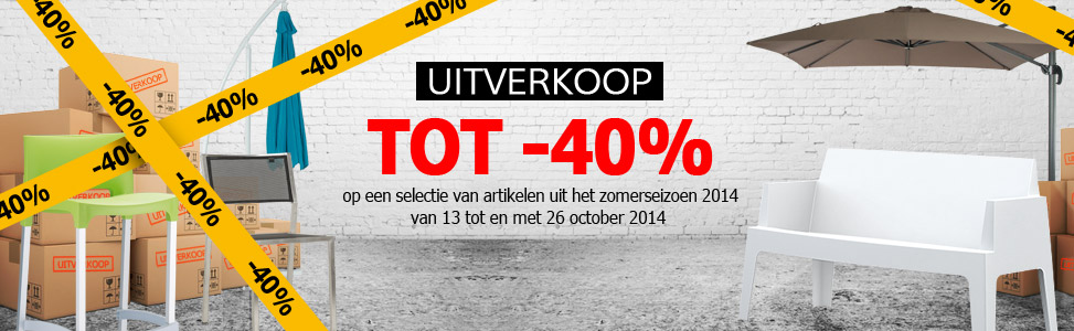 Uitverkoop van Altergo tuinmeubilair !