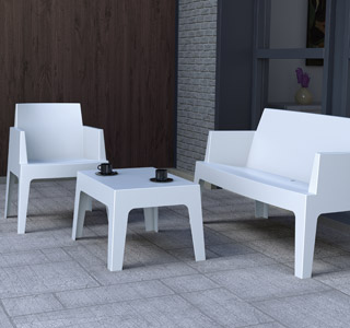 Witte tuinsalon PLEMO XL - Alterego Design