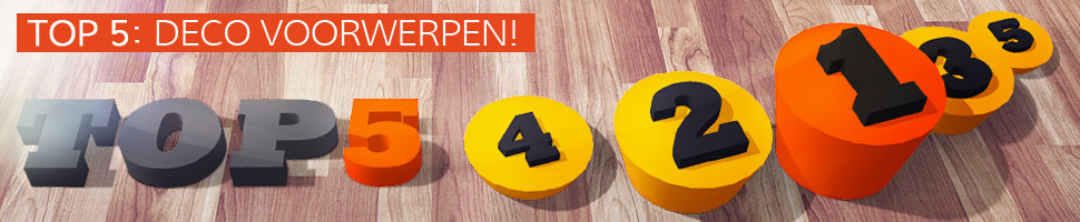 De decoratievoorwerpen - TOP 5 