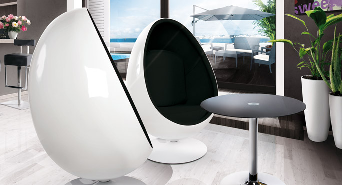 COCOON en PILOT zetels - Alterego Design eivormige fauteuils